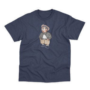 'Cholo Bear' T-Shirt (Navy Blue)