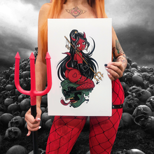 Load image into Gallery viewer, &#39;Devil Babe&#39; Signed Print (11x17)